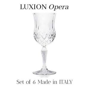 H LUXION Opera Italian Crystal Wine Goblets
